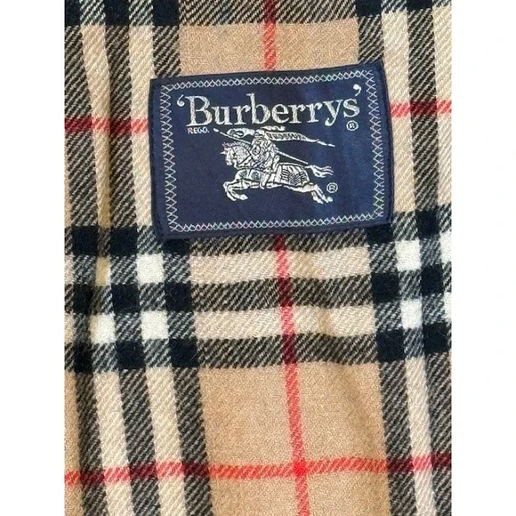 Vtg Burberrys Lamb Nappa Leather Field Jacket EU 56 Removable Nova Check Liner - Picture 6 of 16